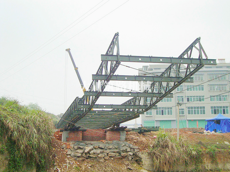 Case of 36+27m.50T steel bridge and bracket on Chenzhou Avenue